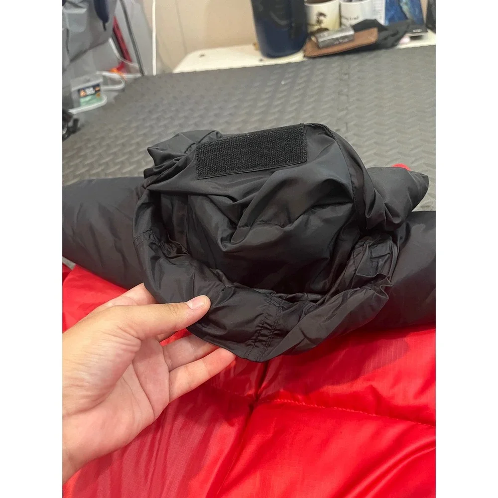 VINTAGE The North Face Vest Mens X Large Red Black Nuptse 700 Fill Down Puffer